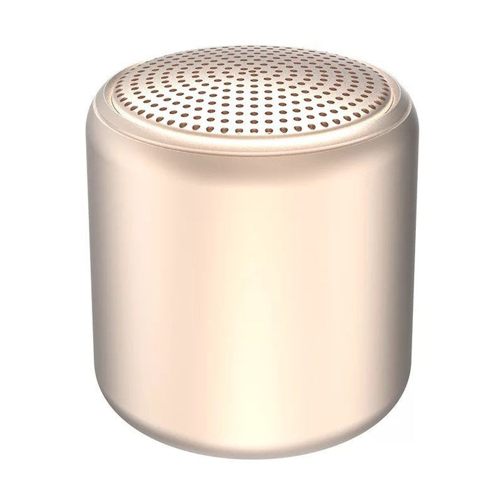 "Bärbar trådlös Bluetooth-högtalare i macaroon-färg med modern design, kompakt och lätt, perfekt för resor och hemmet."