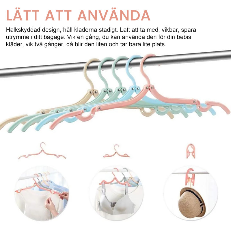 "Bärbar unisex-reshängare med skidsskydd, kompakt design, visas i olika färger, perfekt för resor och förvaring."