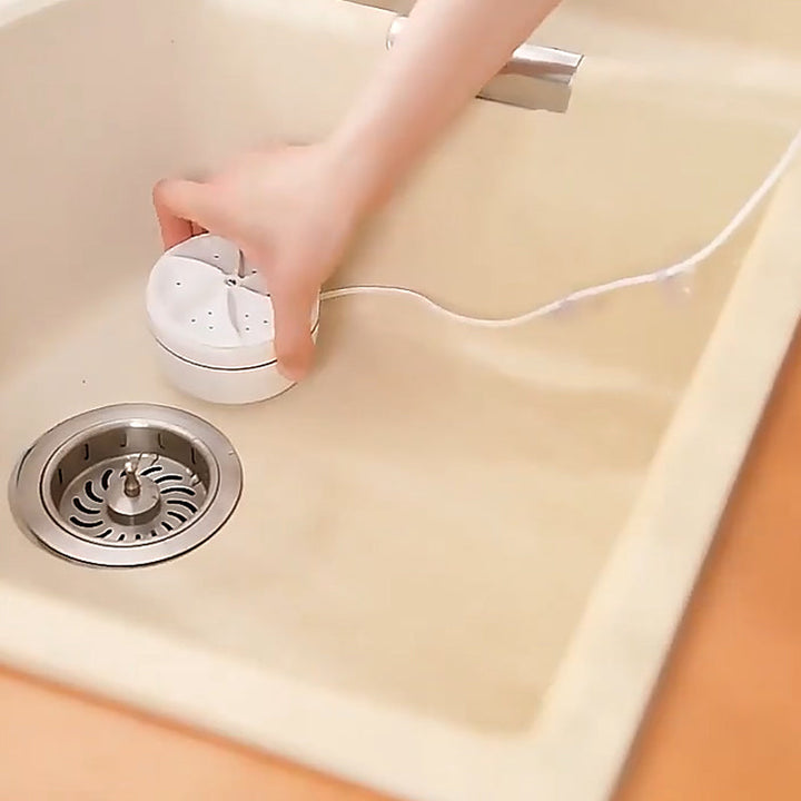 "Bärbar vit minitvättmaskin för diskbänk, kompakt design, USB-driven, liten och lätt, för hem, resa, kontor."