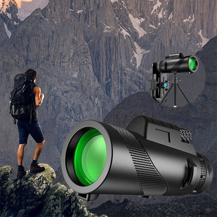 "Bärbart Zoom HD 5000M teleskop för utomhusbruk, justerbart fokus, HD-optik med BAK4 prisma för klar stjärn- och naturskådnin