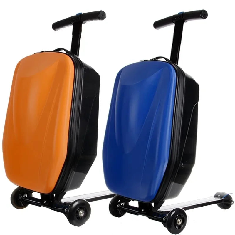 Barn scooterresväska för lekfulla resor, perfekt kabinväska för ungdomar med smart design.