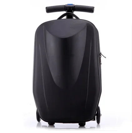 Lekfull barnresväska med scooterfunktion. Hårdskalig sportresväska, perfekt som kabinväska för ungdom.