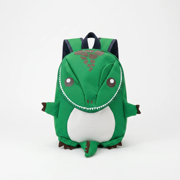 Lekfull 3D-dinosaurie ryggsäck för barn, perfekt för dagis och skola.