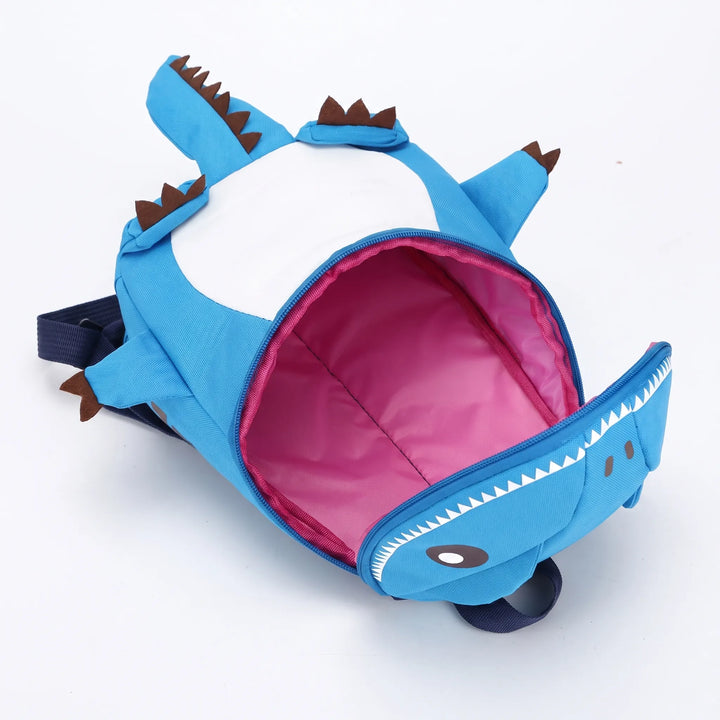 Cool 3D-dinosaurie barnryggsäck, rymlig och lätt för förskolebarn.
