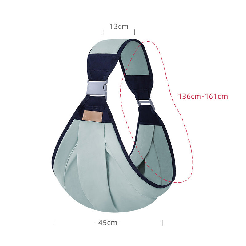 Bärsele för barn i ljus sjögrön, justerbar och lättviktig med ventilerande 3D-mesh för optimal komfort och stil.