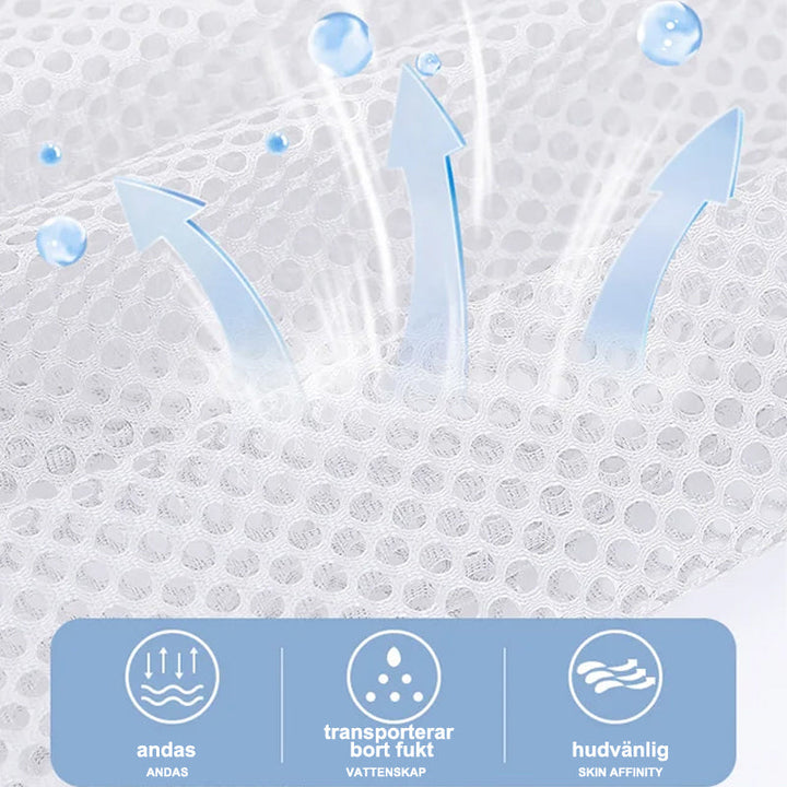 Bärsele för barn i ljus sjögrön, justerbar och lättviktig med ventilerande 3D-mesh för optimal komfort och stil.