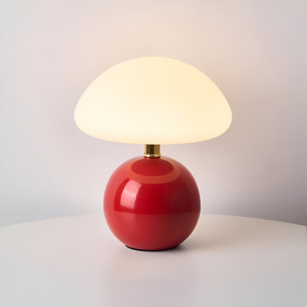 Unik svamplampa LED, Bauhaus-inspirerad bordslampa som kombinerar funktionalitet med konstnärlig design.