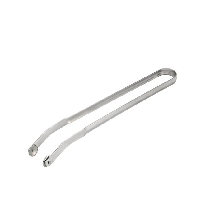 Grilltång i rostfritt stål med ergonomisk design och justerbar rörelse, perfekt för säker och effektiv grillning.