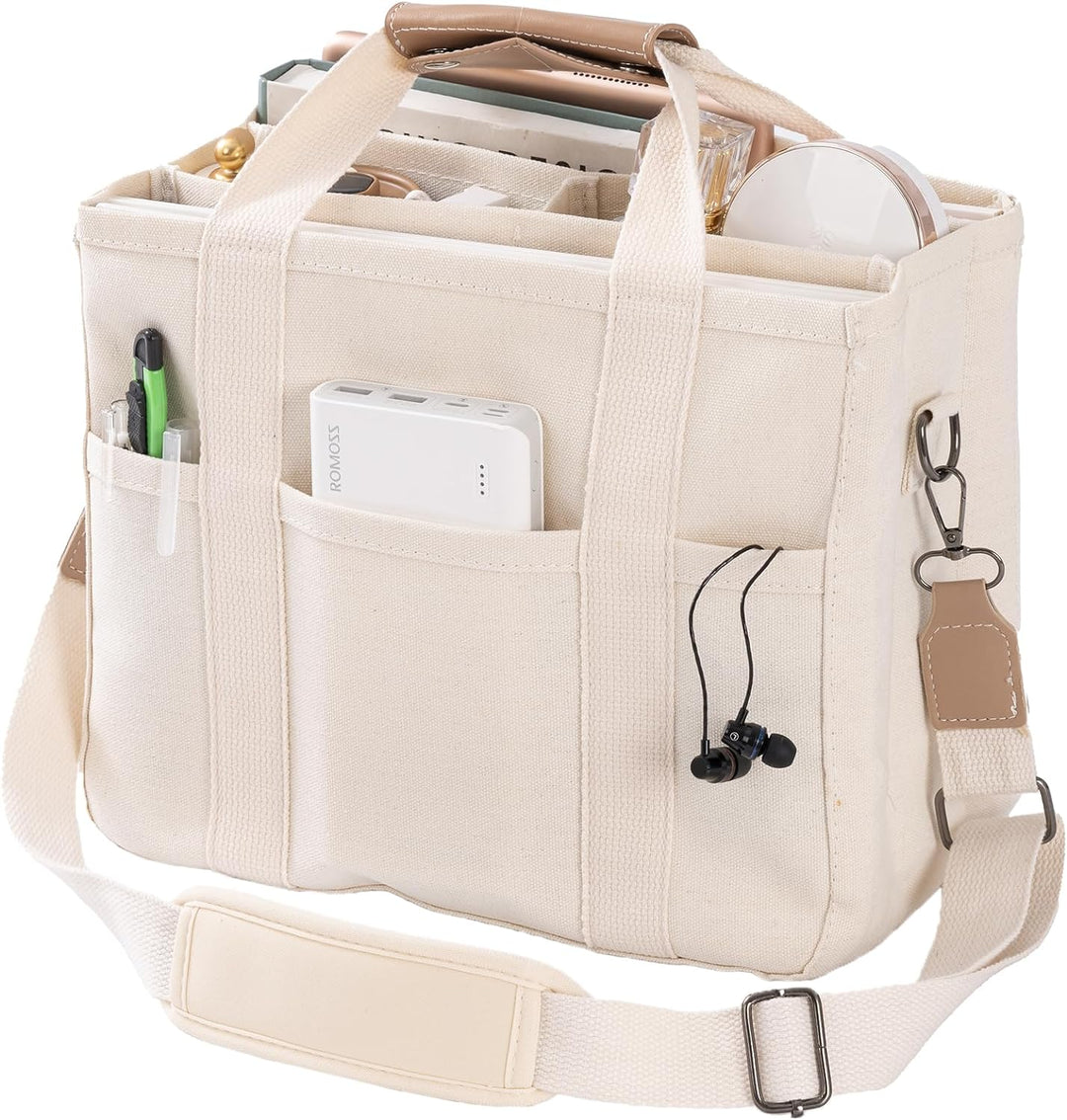 Unisex bärkasse i beige, designad för att passa alla. En praktisk och stilfull vardagsväska för både män & kvinnor.