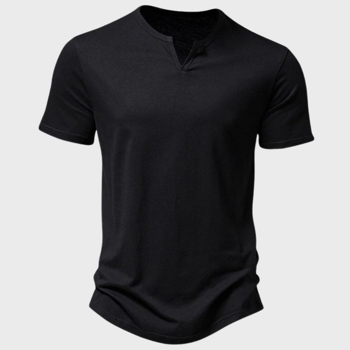 Bekväm herr t-shirt för sommar. Ett mångsidigt vardagsplagg med stilren design för fritid.