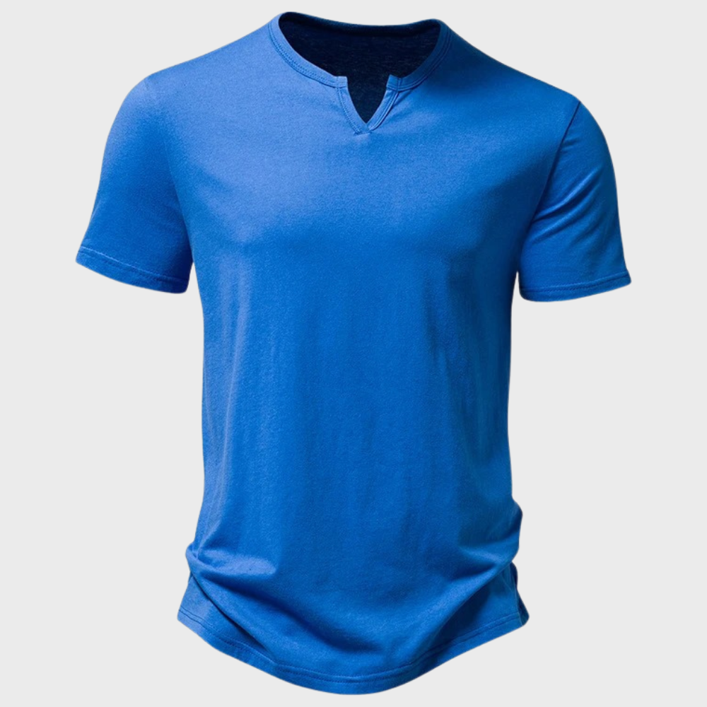 Klassisk herr t-shirt. Lätt och bekväm för sommar, passar perfekt som mångsidigt vardagsplagg.