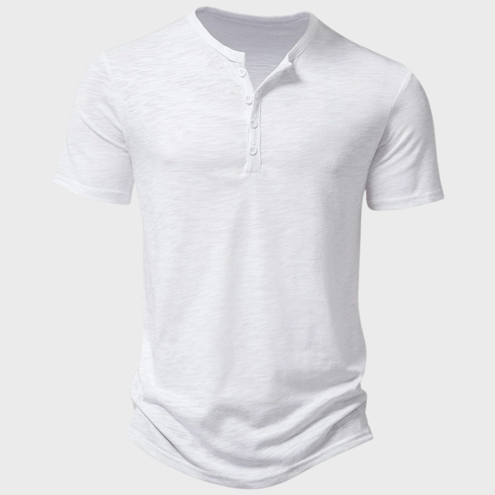 Kortärmad herr t-shirt för sommar. Bekväm och modern, ett perfekt vardagsplagg för fritidsmode.