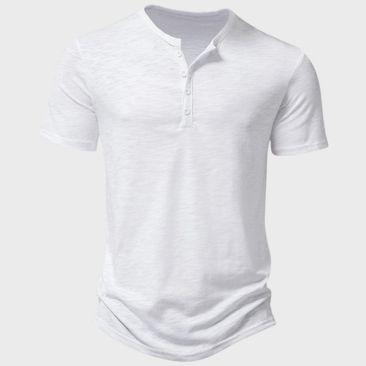 Kortärmad herr t-shirt för sommar. Bekväm och modern, ett perfekt vardagsplagg för fritidsmode.