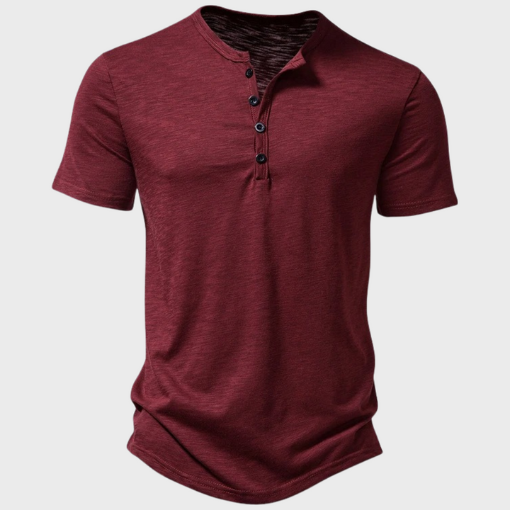 Somrig herr t-shirt. Stilren design och bekväm passform, idealisk för casual kläder och mode.