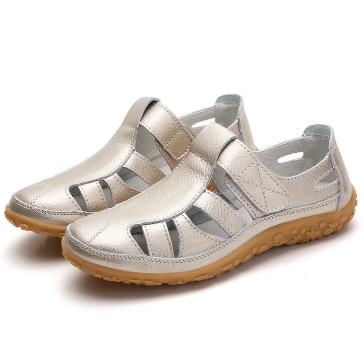 Justerbara dam-sandaler med balansfunktion, perfekta för vardag och mode.
