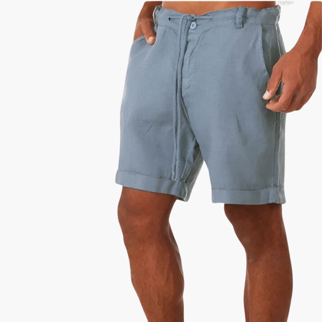 Bekväma herrshorts med elastisk midja och dragsko. Utmärkta fritidsshorts för en skön sommar.