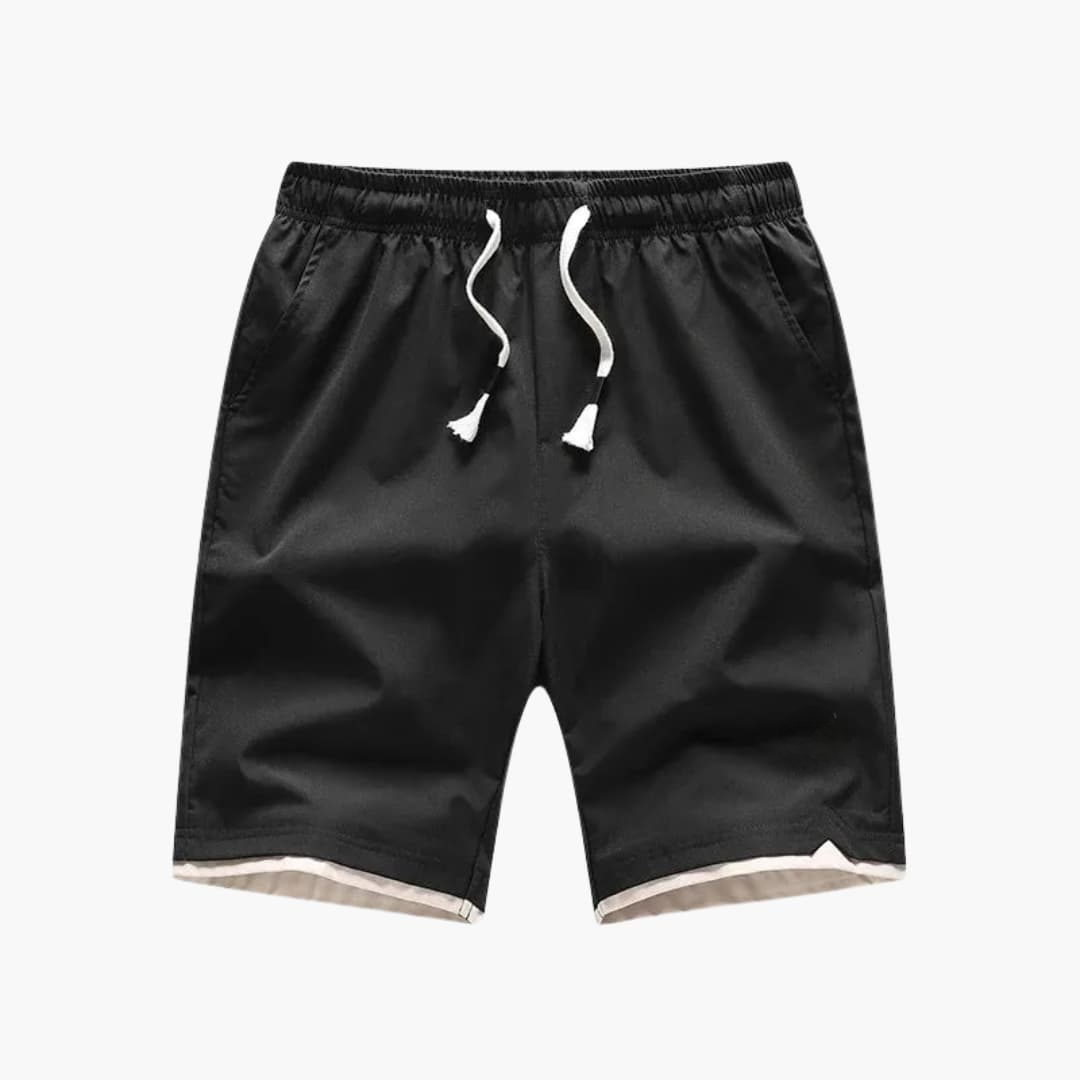 Bekväma herrshorts med elastisk midja och dragsko. Perfekta sommarshorts för fritid och vardag.