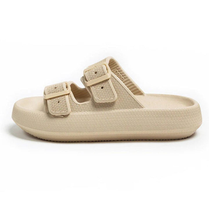 Greppsäkra stötdämpande sandaler designade för unisex vardagsbruk. Maximerar fotvänlig komfort.