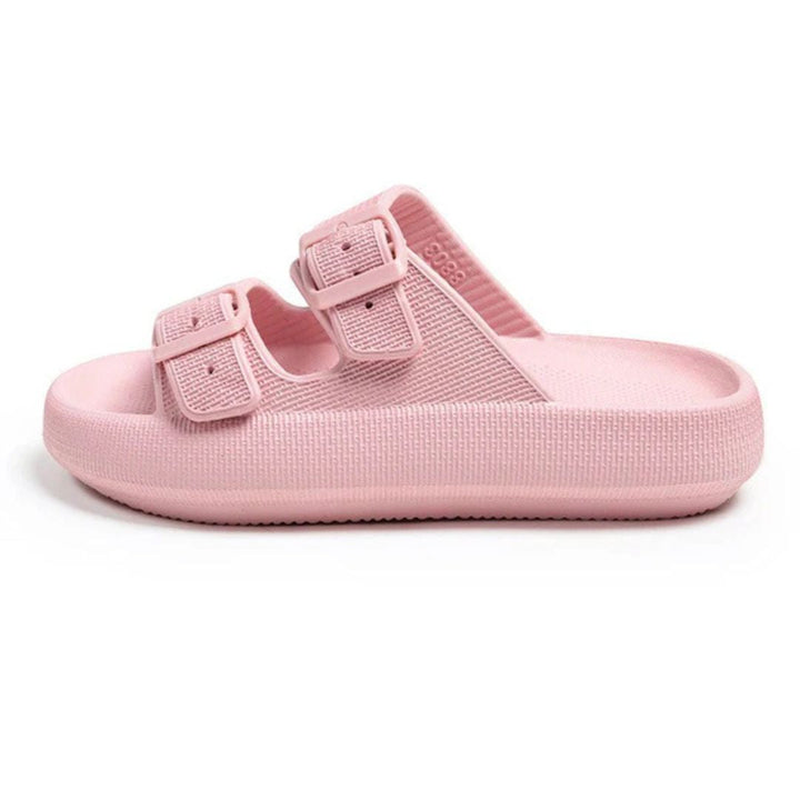 Moderna fotvänliga sandaler med mjuk stötdämpning, idealiska för både inne och ute. Unisex.