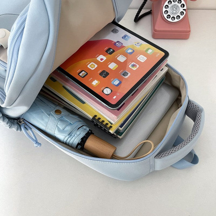 Unisex lätt pendlarryggsäck i minimalistisk design med högkapacitet för vardag och skola