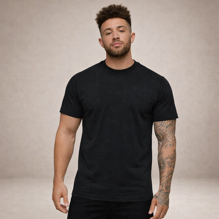 Mjuk och bekväm herrtshirt för vardagsmode