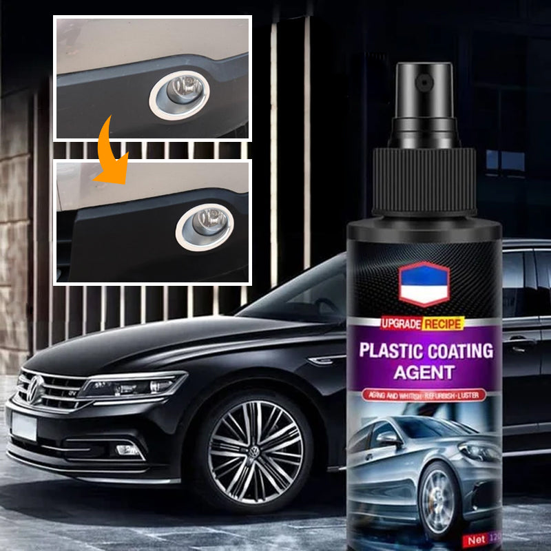 "Bilens interiörmedel för läder och plast, skyddar mot UV och oxidation, ger omedelbar glans och nybilskänsla."