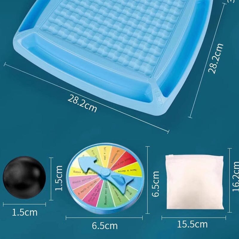 Blå magnetiska schackpjäser för barn, ergonomiska och släta, perfekta för strategisk lek och kognitiv utveckling.