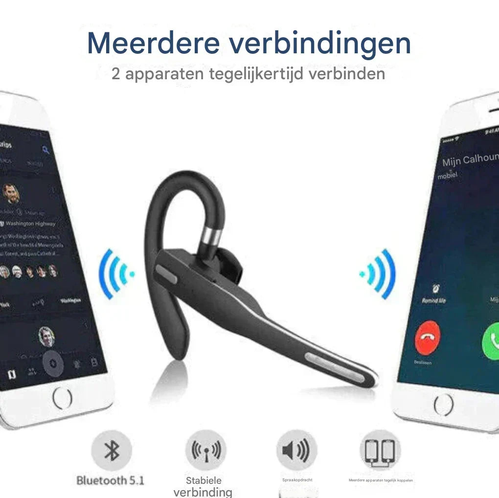 Bluetooth-headset med avancerad brusreducering för klart ljud