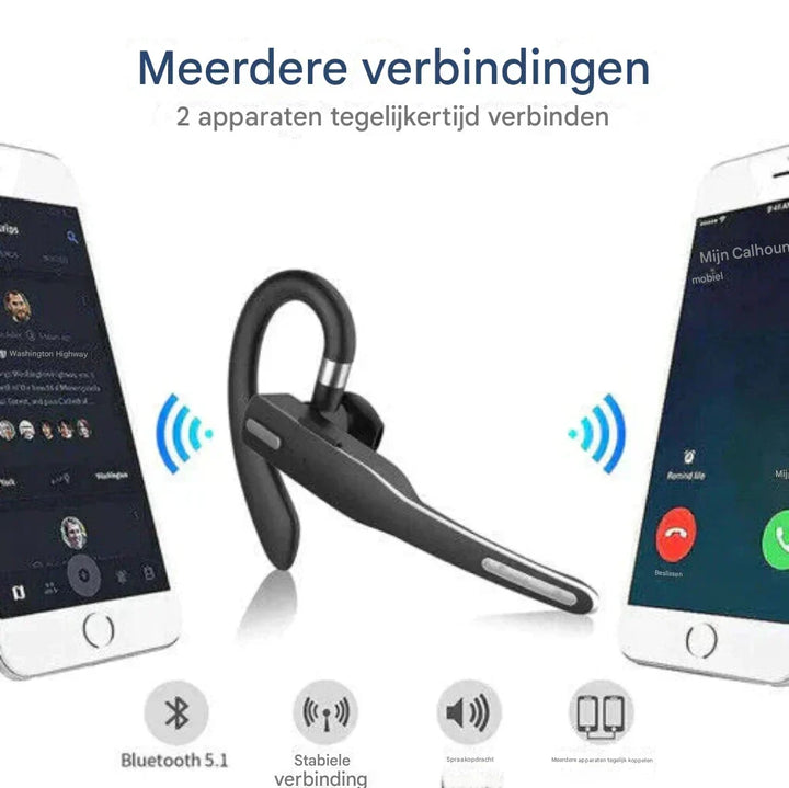 Bluetooth-headset med avancerad brusreducering för klart ljud