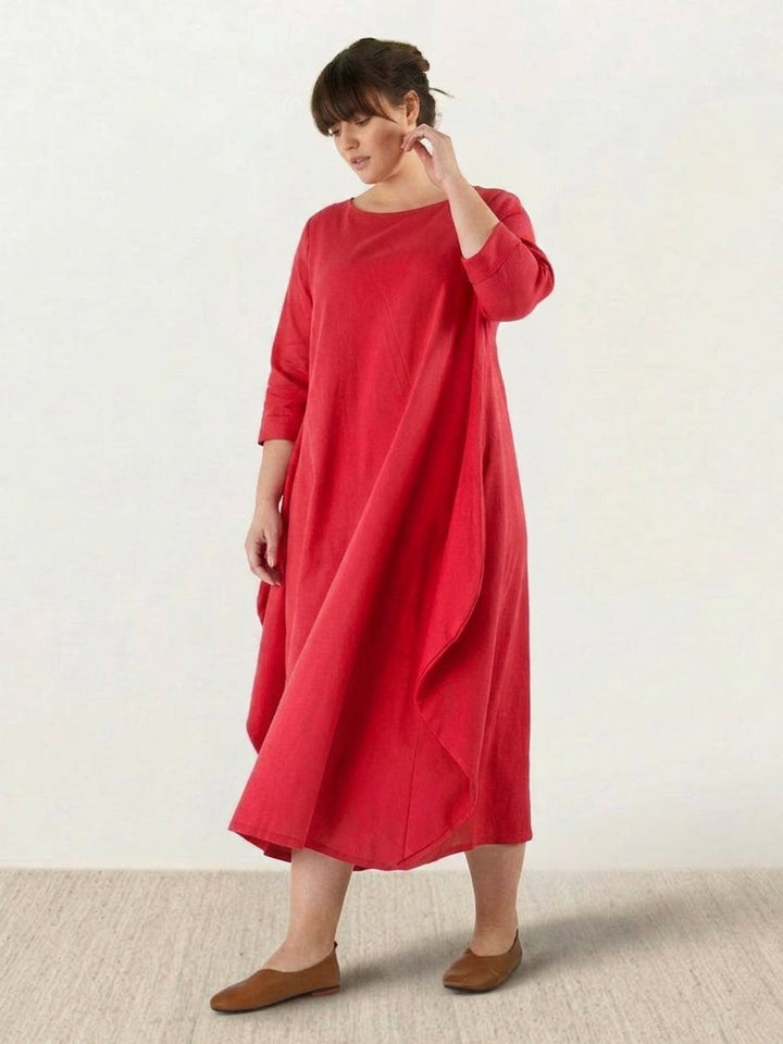 Oversized maxiklänning för dam i bohemisk design