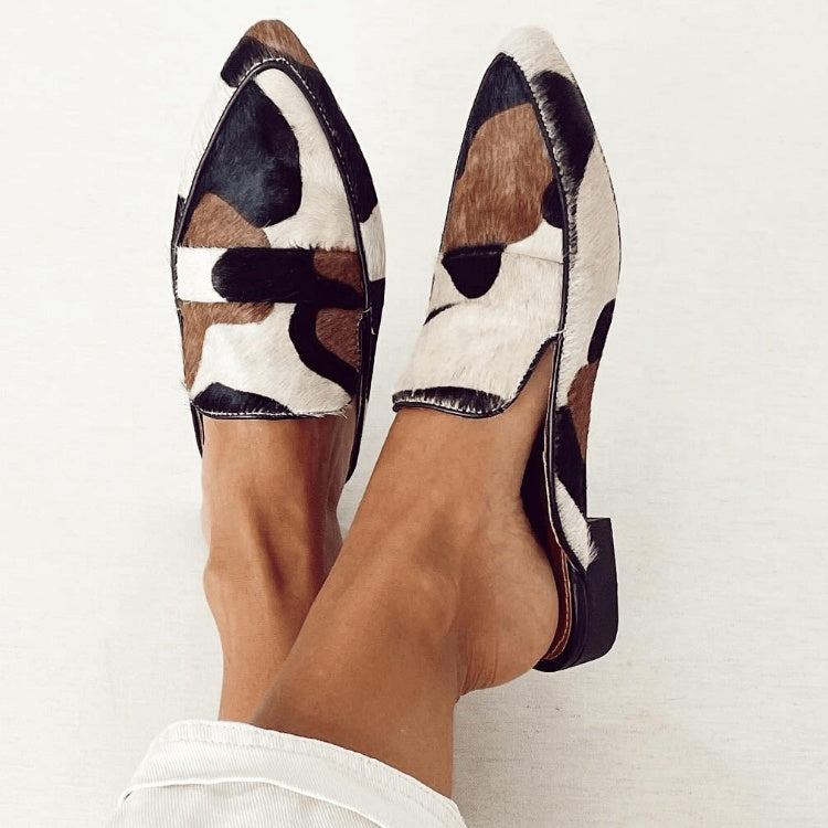 Dam loafers Isabelle i tvåfärgad design sedda uppifrån