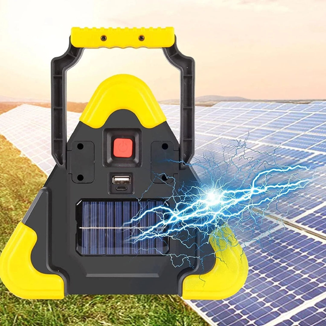 2-i-1 Solcellsdriven Nödlampa för Vägkanten