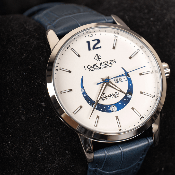 Elegant Luminous Moonphase Klocka