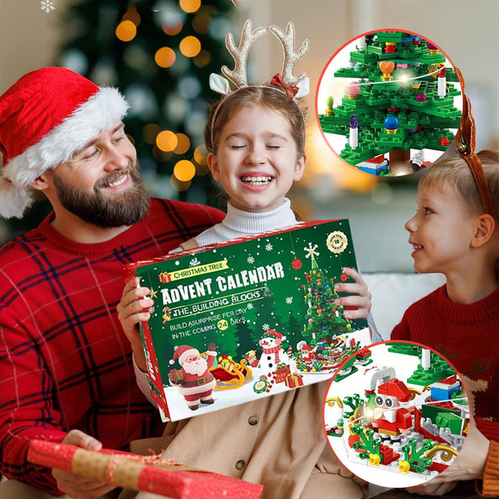 "Charmig julgran adventskalender för barn i åldrarna 3-6, perfekt som juldekoration och för att skapa magiska julminnen."