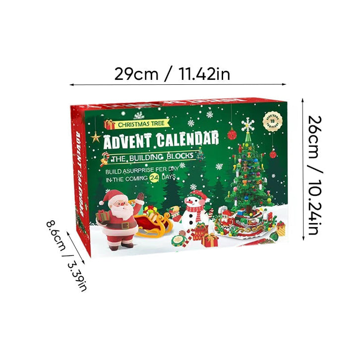 "Charmig julgran adventskalender för barn i åldrarna 3-6, perfekt som juldekoration och för att skapa magiska julminnen."