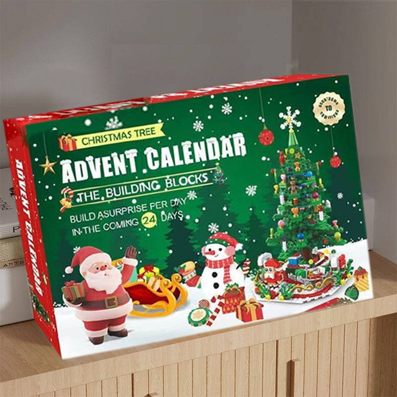 "Charmig julgran adventskalender för barn i åldrarna 3-6, perfekt som juldekoration och för att skapa magiska julminnen."
