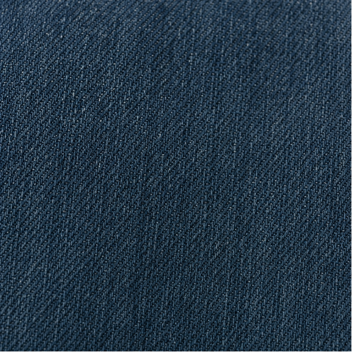 Stilren långklänning i denimlook med knappar hela vägen