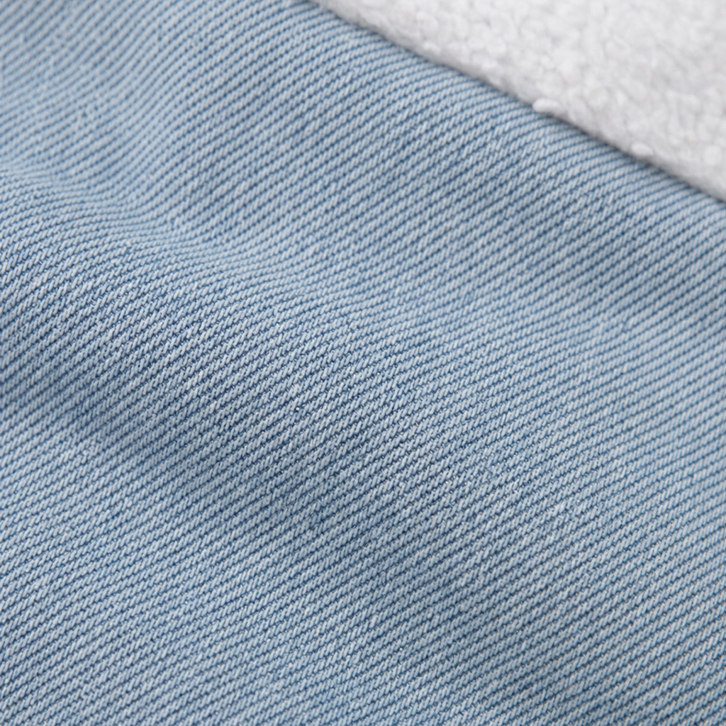 Stilren damjacka med huva i denim, bekväm passform för dam