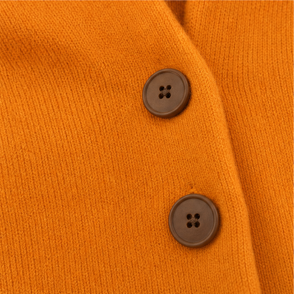 Mysig stickad cardigan med huva, perfekt som ytterkläder
