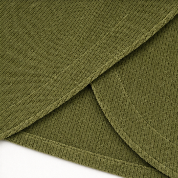 Mörk damponcho med asymmetriska kanter för höst och vår