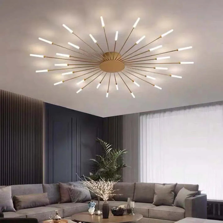 Stilren design på rund LED-plafond lämplig för hemmets alla utrymmen