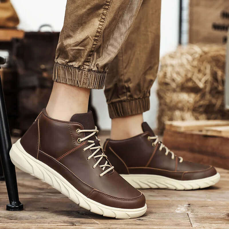 Herr High-Top Sneakers med Dämpad Innersula