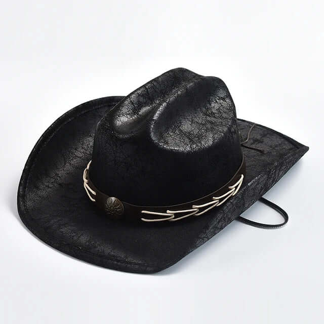 Cowboyhatt med benpärlor – Westernstil