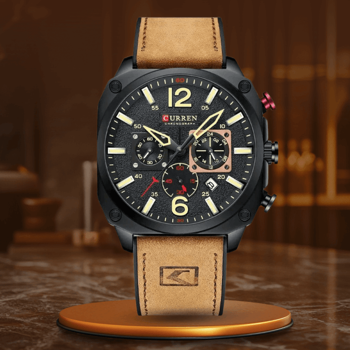 Elegant kvarts vattentät armbandsur