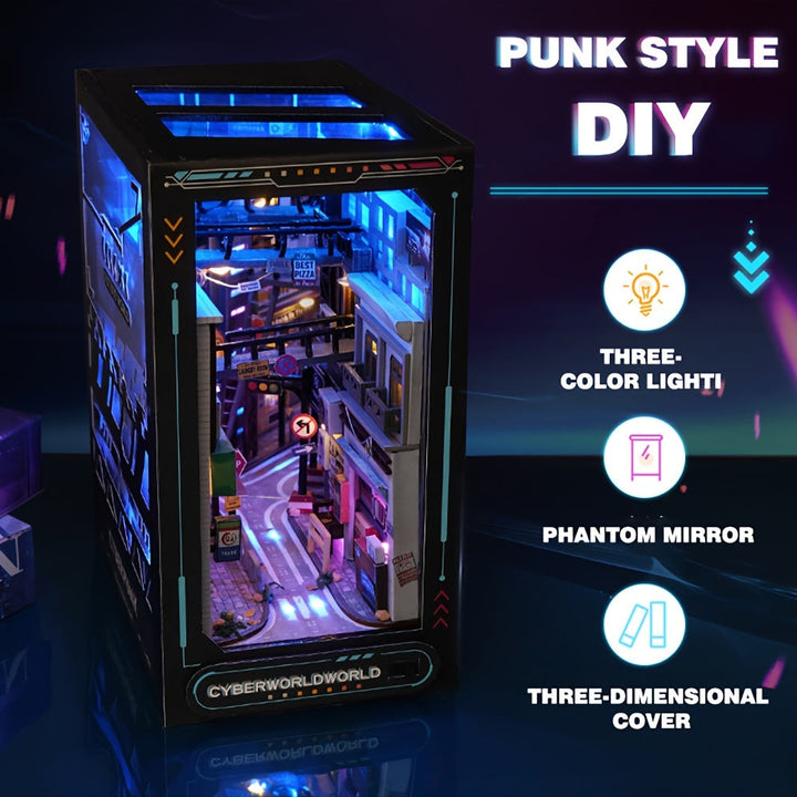 Cyberpunk DIY stugkit med trefärgad belysning