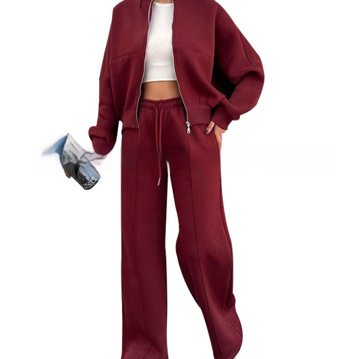Tidlöst elegant dam byxset med raka ben, regular fit. Perfekt som vardagsplagg eller bekväm kontorsoutfit.