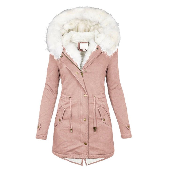 Färgglad dam parkas vinterjacka. Stilfulla och varma ytterkläder som livar upp vinterns kyla.