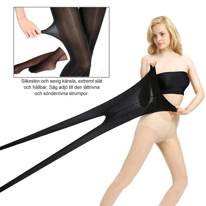 Dam super flexibel strumpbyxa i svart, mjuk och hållbar, elegant och silkeslen, perfekt för alla tillfällen.