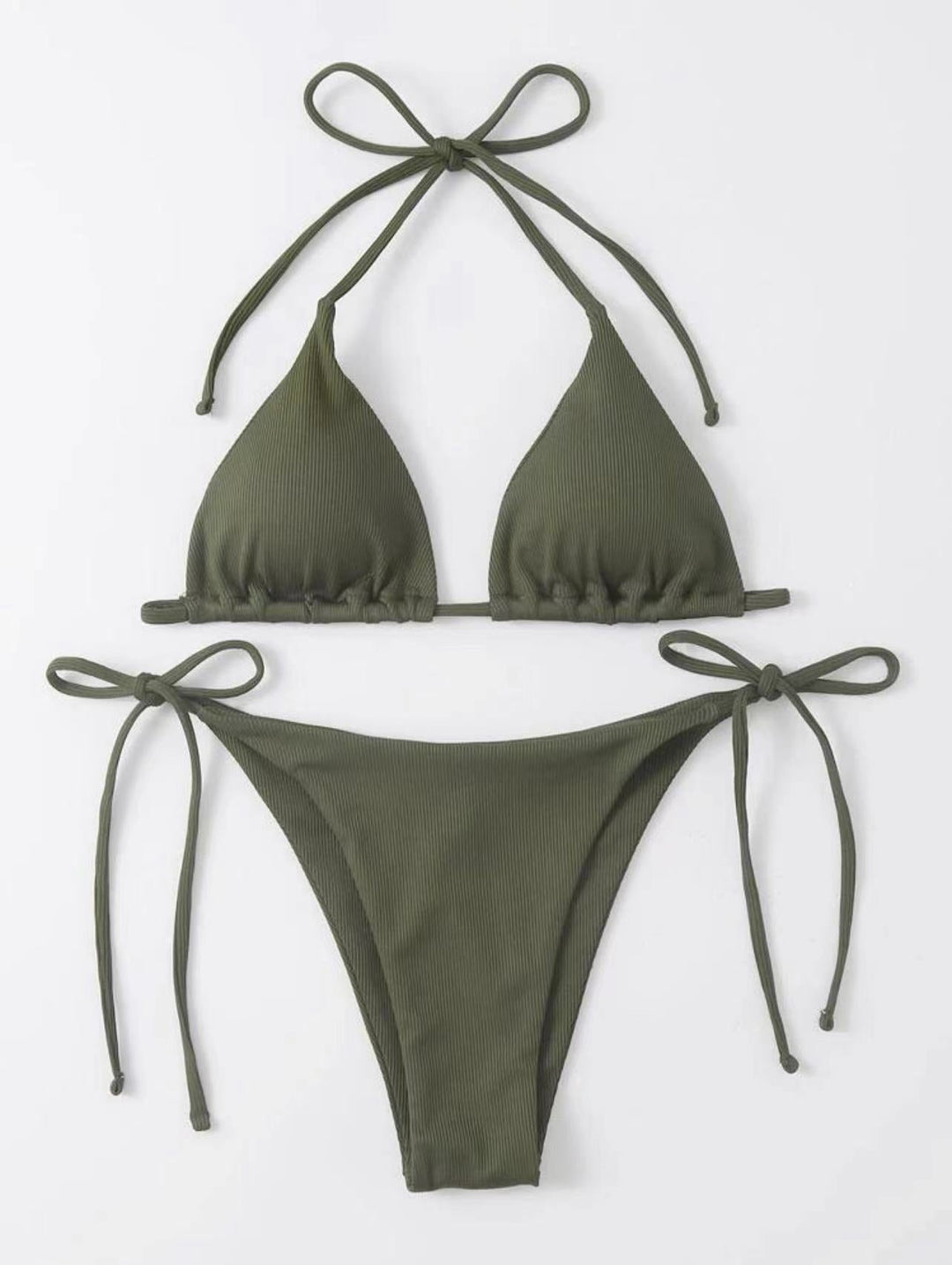 Bikini underdel för dam med justerbara sidoknutar. Kompletterar triangelbikini-setet perfekt.