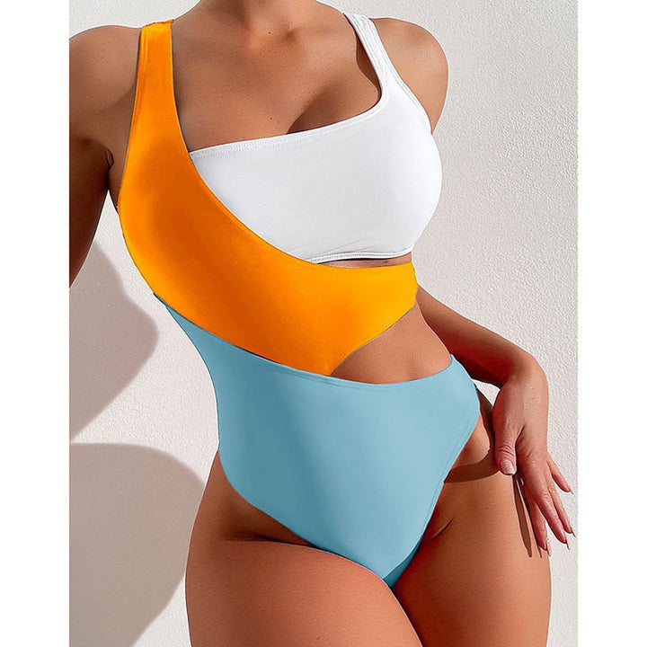 Trendig baddräkt för dam med cut-outs, idealisk för poolparty och soliga stranddagar.